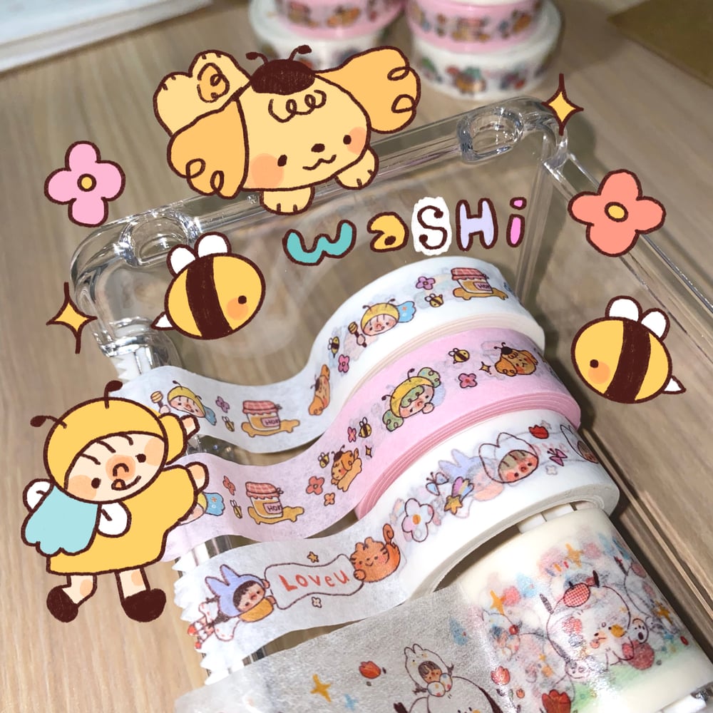 Bees n' Pups - Washi Tapes