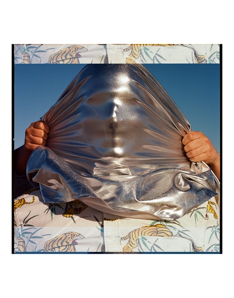Image of Untitled, 2020 (Kyle with silver fabric)