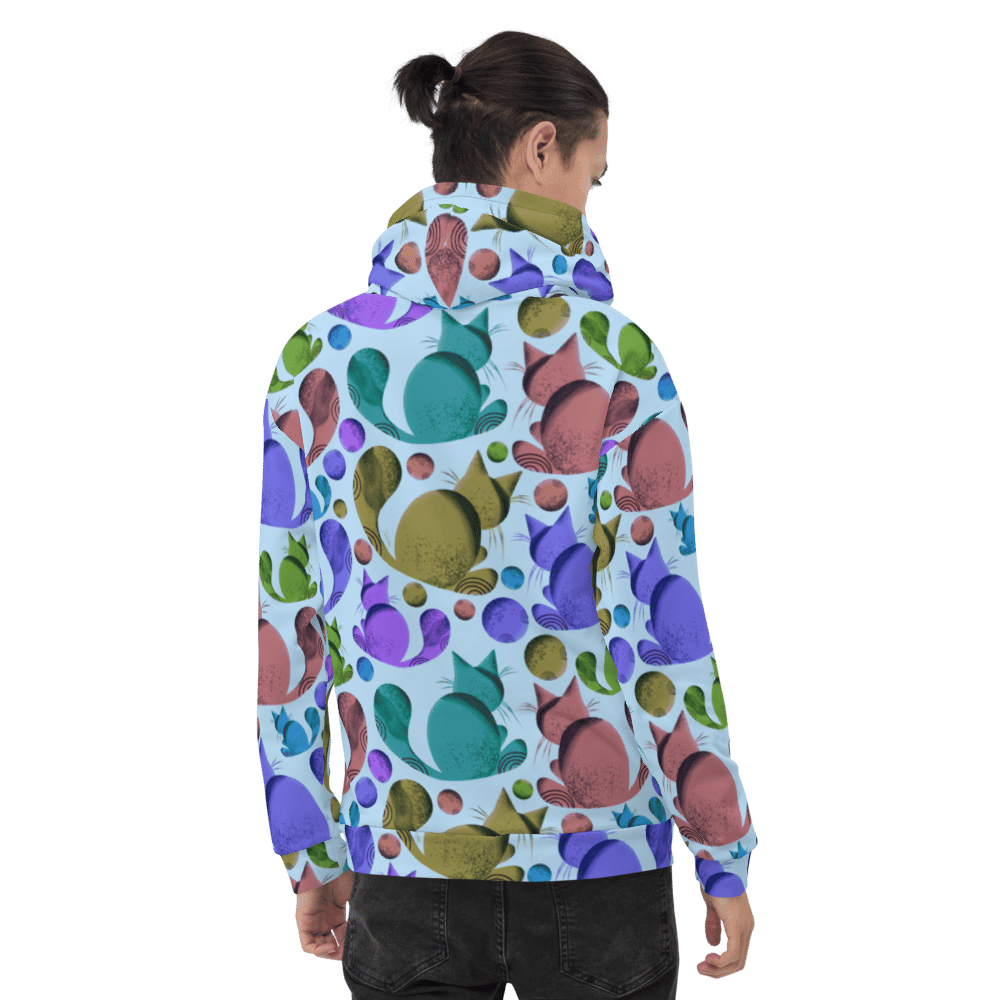 Image of Coolor Cats Unisex Hoodie II