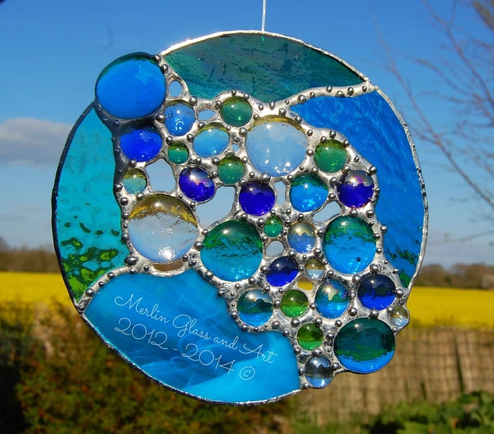 Image of Ocean Bubbles Suncatcher