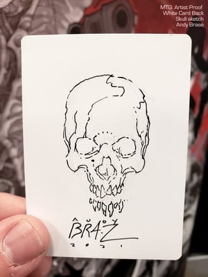 Image of Magic: Reidane- Artist Proof Card w/ Skull Sketch *LIMITED <font color="orange">NEW- 2 left</font>