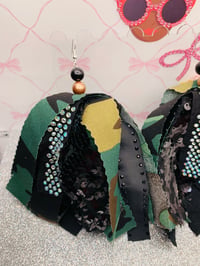 Image 2 of Camoflage  Print  Tassel Earrings