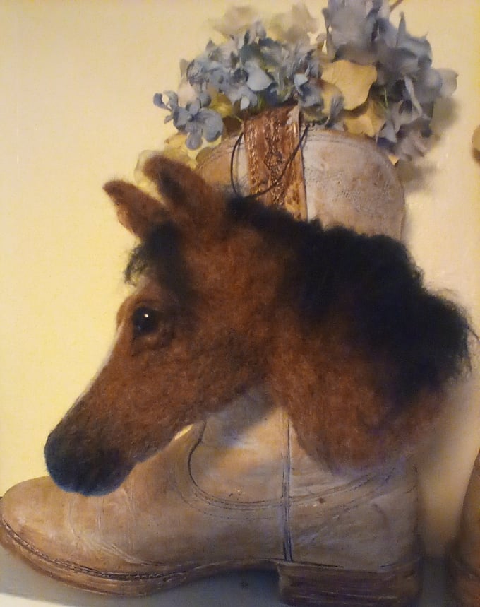 Image of Horse head ornament