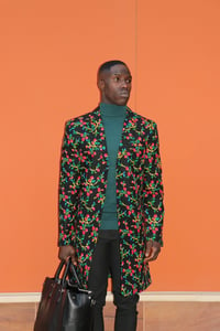 Image 1 of The Osei coat - black garden