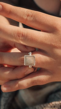 Image 1 of Fossilised Coral Ring
