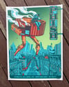 Phish Official Gig Poster - Garden Run NYE 2021 - Orange