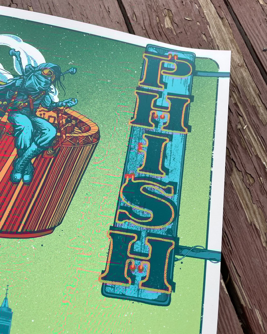 Phish Official Gig Poster - Garden Run NYE 2021 - Orange