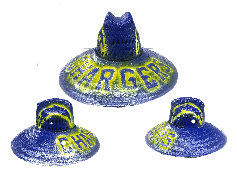 Los Angeles Dodgers custom airbrush straw hat