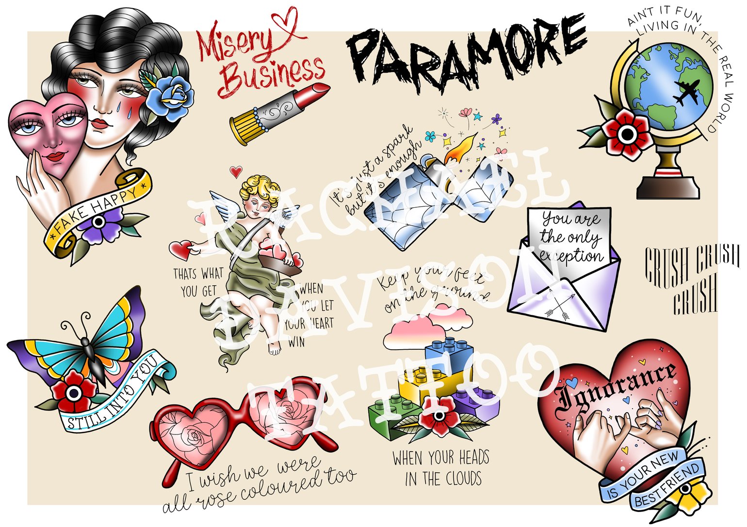 Image of Paramore flash sheet!