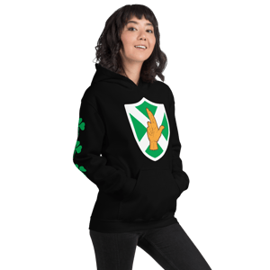 Image of Crest Unisex Black Hoodie