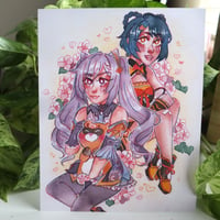 Keqing & Xiangling 8.5"x11" Print