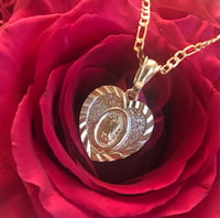 Image 4 of Virgencita Heart Necklace 