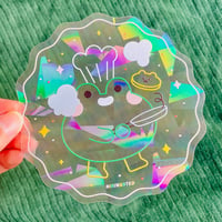 Image 1 of Suncatcher sticker - Frog pancake