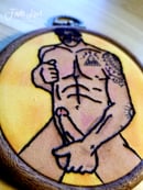 Image 3 of "Get a Grip" Erotic Embroidery Art