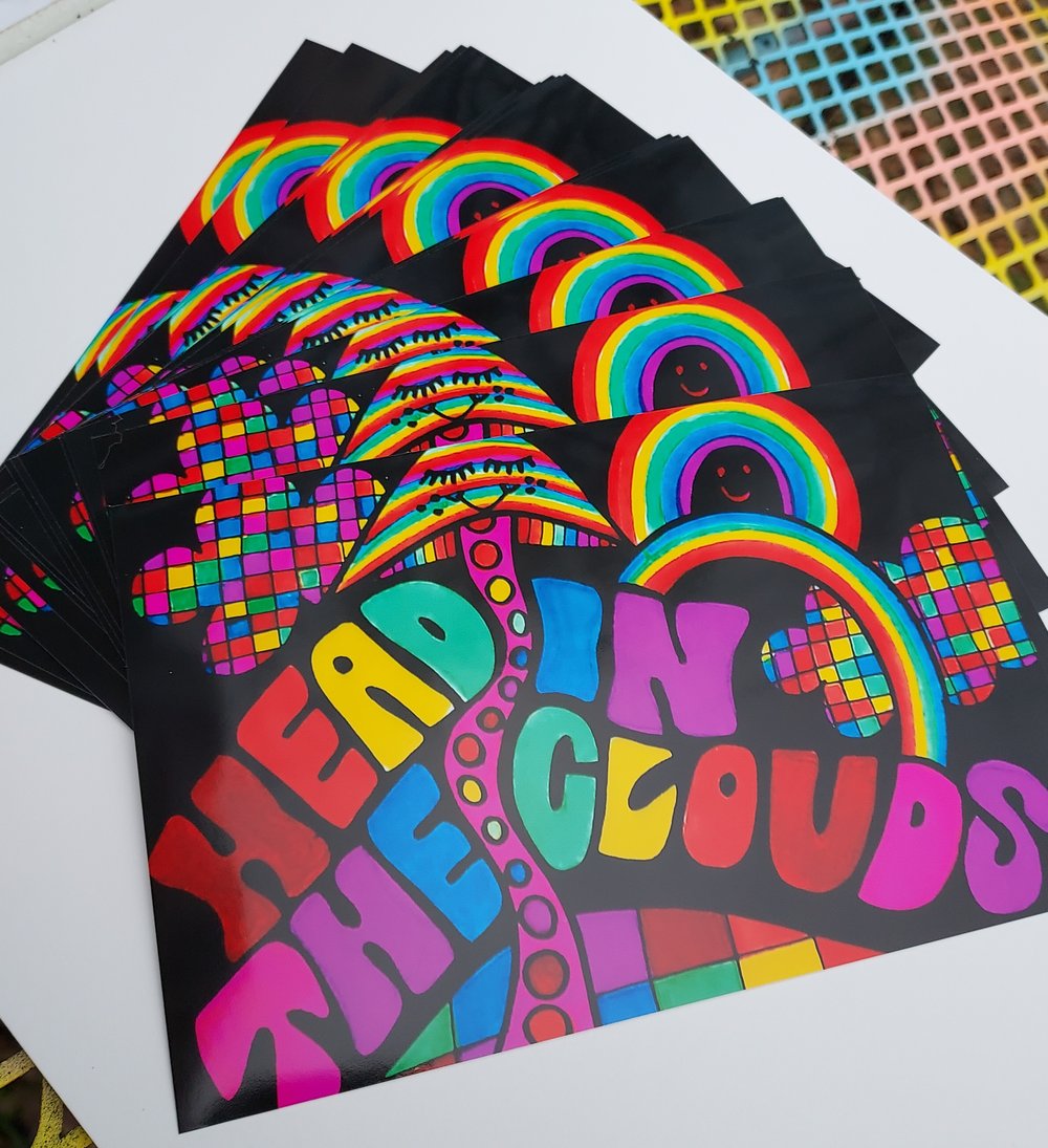 'Head In The Clouds' 4x6 print