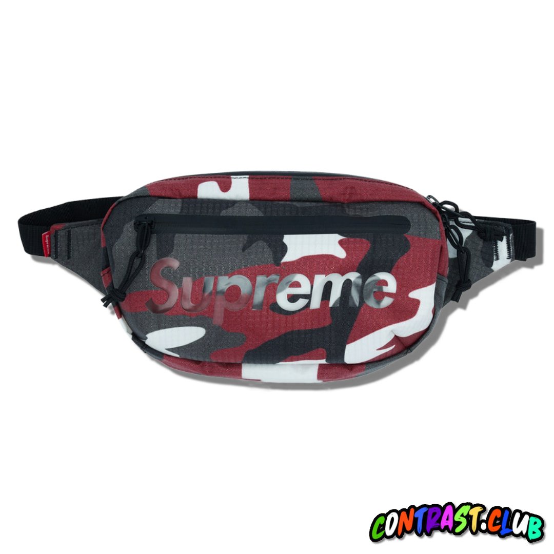 supreme waist bag on body