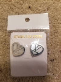 Image 1 of LV Earring Silver