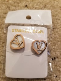 Image 2 of LV Earribgs Rose Gold