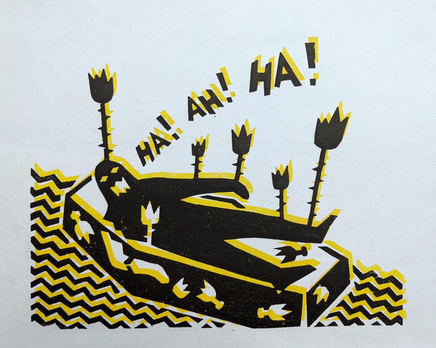 Untitled #2 woodcut