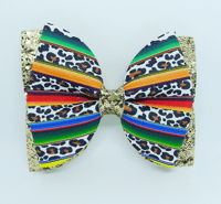 Serape Cheetah Hair Clip