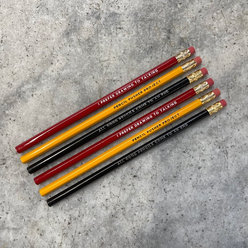 6 custom pencils - assorted