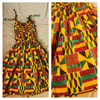 African Kitenge Wax Fabric Dress