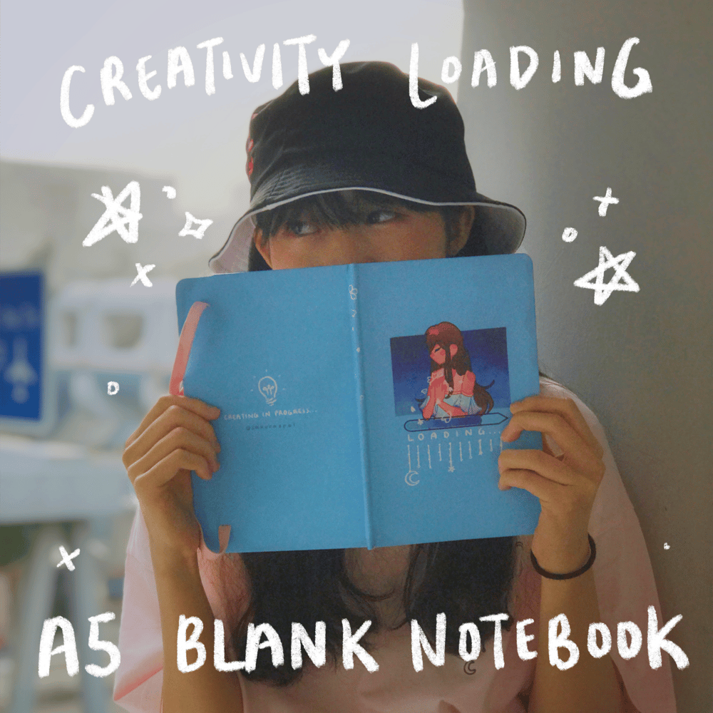 Image of (12% OFF!) A5 Blank 'Creativity Loading' Notebook