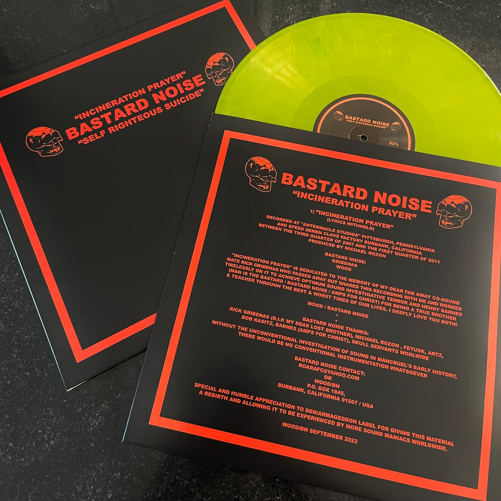 BASTARD NOISE "Incineration Prayer - Self Righteous Suicide" LP