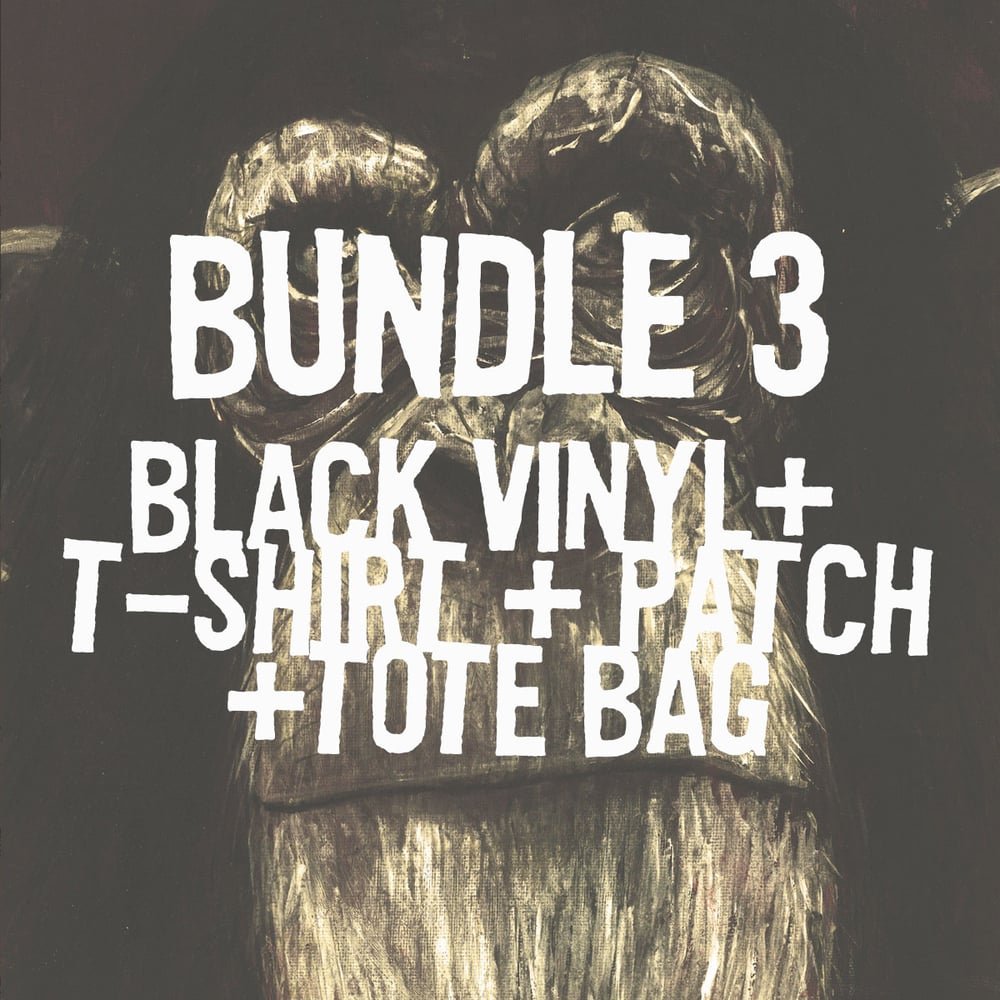 Image of BUNDLE 3 - THE BLUES AGAINST YOUTH "As The Tide Gets High And Low" Black Vinyl+T-Shirt+Patch+Tote 