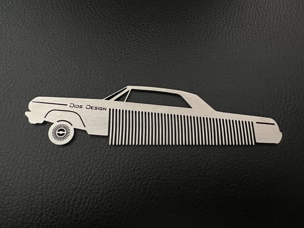 Image of Peigne à barbe / Beard comb - Chevy Impala coupé 1964 - Lowrider