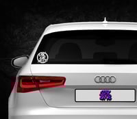 UK Car Meets Circle Sticker Small