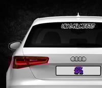 UK Car Meets Wide Sticker Large
