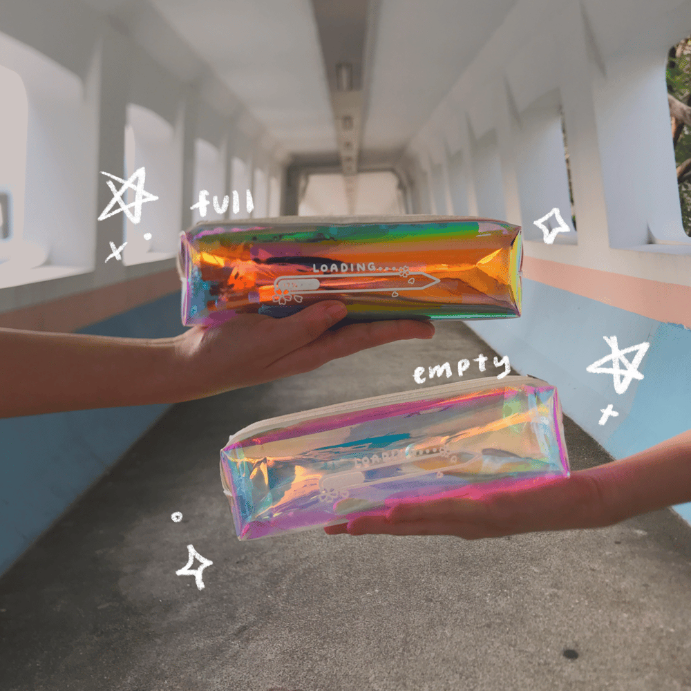 Image of [20% OFF!]  Saku Loading Holographic Pencil Case