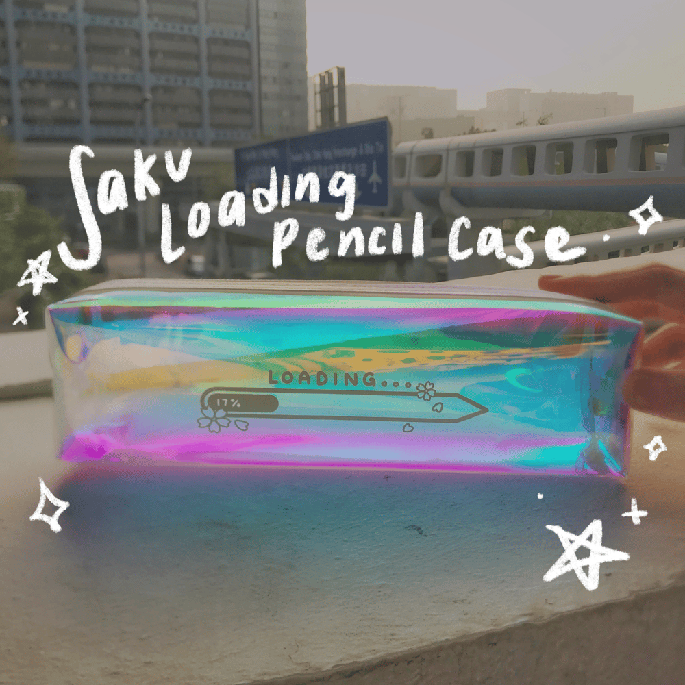 Image of (20% OFF!) Saku Loading Holographic Pencil Case