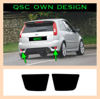 Image 2 of X2 Mk6 Ford Fiesta st rear reflectors overlay stickers -multiple options 