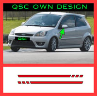 X2 Mk6 Ford Fiesta Wing Mirror stripe stickers