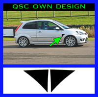 X2 Mk6 Ford Fiesta Wing insert stickers 