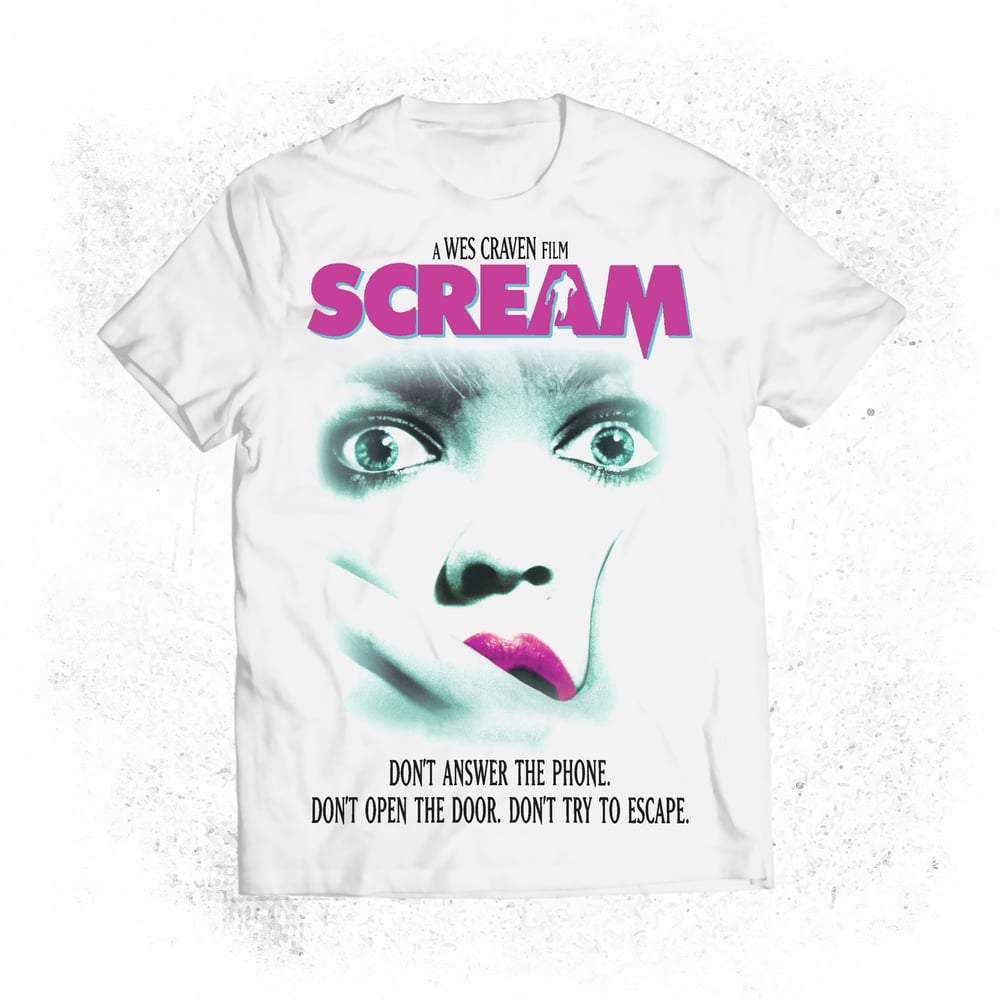 Image of Scream Shirt - Lipstick White