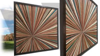 Image 3 of "Starburst Fairway" Reclaimed Wood Artwork