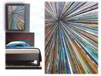 Image 3 of "Starburst Watershed"  Reclaimed Vintage Wood Artwork