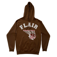 Flame Hoop Puff Print Hoodie