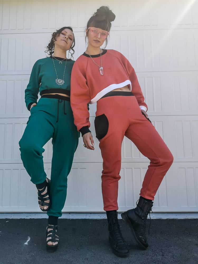 Image of Custom Choose your own Adventure High Waist and Crop Sweatsuit