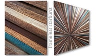 Image 2 of "Starburst Farmington" FRAMELESS Reclaimed Wood Artwork