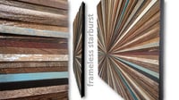 Image 3 of "Starburst Farmington" FRAMELESS Reclaimed Wood Artwork