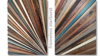 Image 4 of "Starburst Farmington" FRAMELESS Reclaimed Wood Artwork
