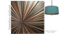 Image 1 of "Starburst Farmington" FRAMELESS Reclaimed Wood Artwork