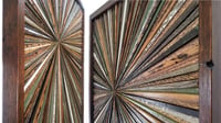 Image 3 of “Starburst A Walk In The Woods" Reclaimed Vintage Wood Artwork