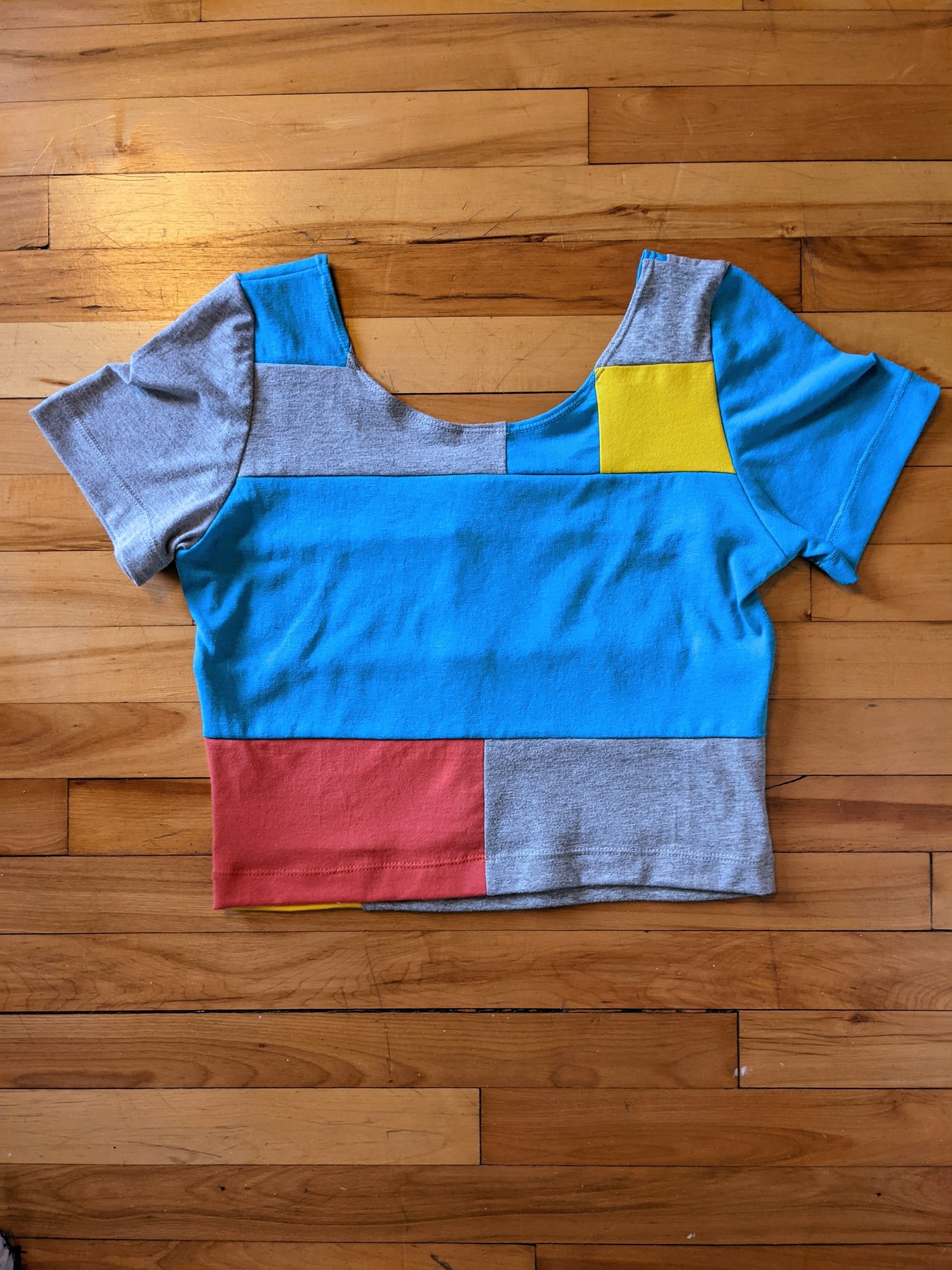 Image of OAK Large Scrap Patchwork Crop Tee