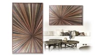 Image 3 of "Starburst Graystar" Reclaimed Wood Artwork
