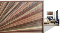 Image 5 of "Starburst Graystar" Reclaimed Wood Artwork